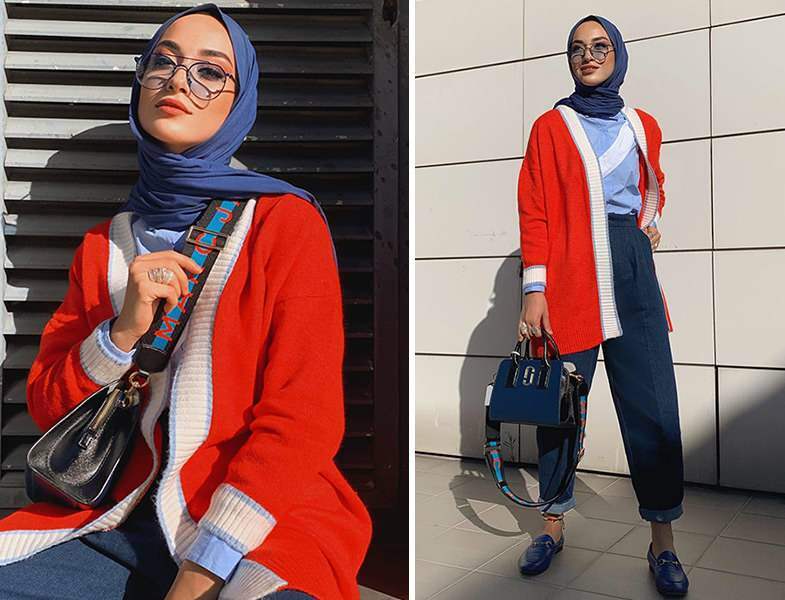 Strickjackenmodelle, die in der Hijab-Mode von 2021 auffallen | Wie kombiniere ich Strickjacken?