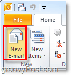 Erstellen Sie eine neue E-Mail-Nachricht in Outlook 2010