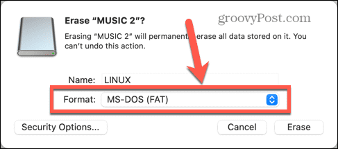 Mac-Festplattenformat