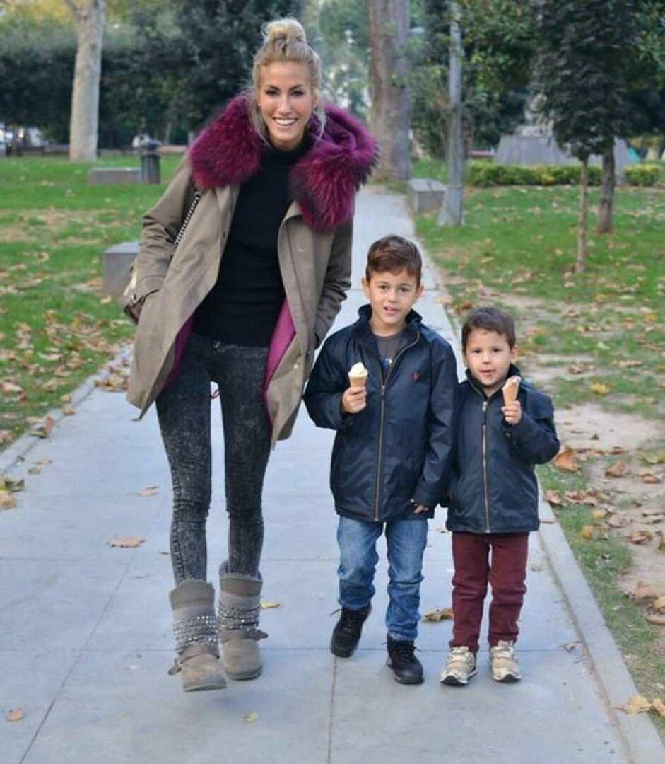 Çağla Şikel und ihre Kinder