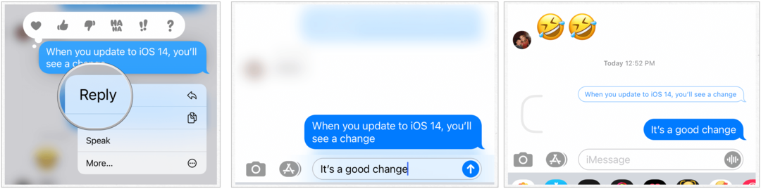 iOS 14 Inline-Nachrichten