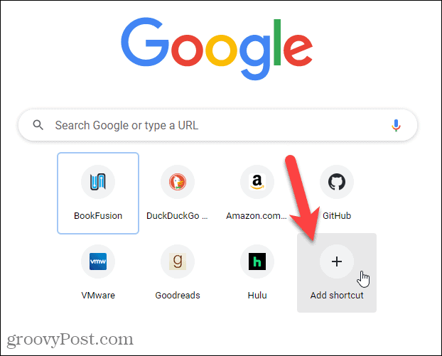 Klicken Sie auf der Chrome-Seite „Neuer Tab“ auf Verknüpfung hinzufügen