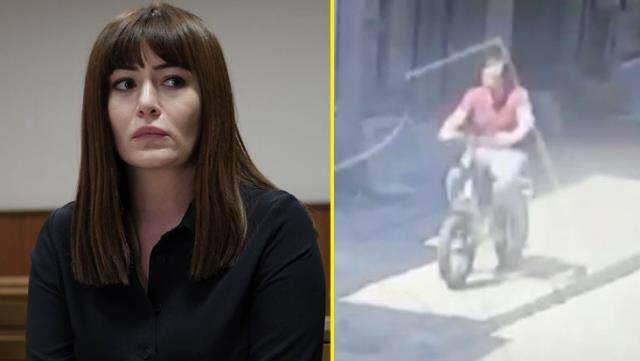 Ein Bild aus dem Moment, als Deniz Çakırs Fahrrad gestohlen wurde