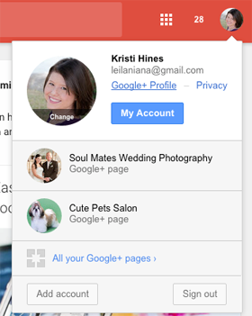 neuer Google Plus Profilzugriff