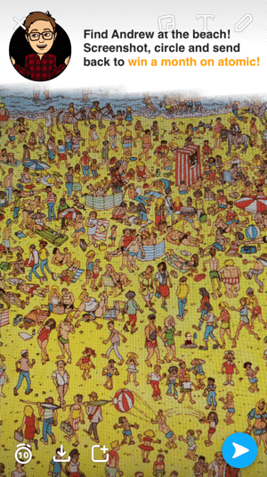 Snapchat Wo ist Waldo-Spiel?