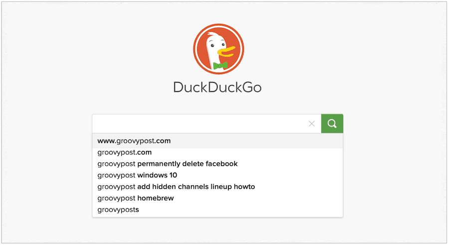 DuckDuckGo Website