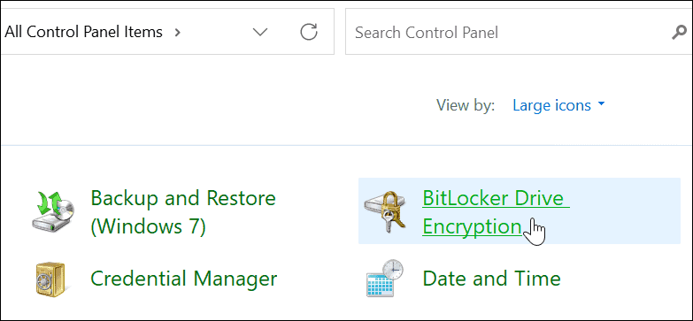 BitLocker-Sicherheitssteuerung