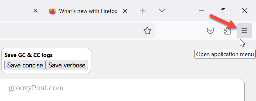 Firefox-Menüschaltfläche