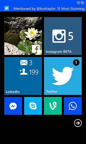Windows Phone-Benachrichtigungsoptionen
