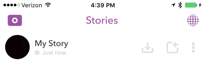Speichern Sie Ihre gesamte Snapchat-Geschichte am Ende eines jeden Tages.