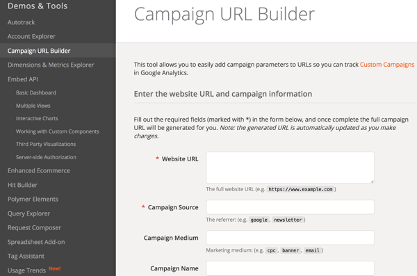 Fügen Sie URLs UTM-Parameter hinzu, damit Sie Ihre Influencer-Kampagnen in Google Analytics verfolgen können.