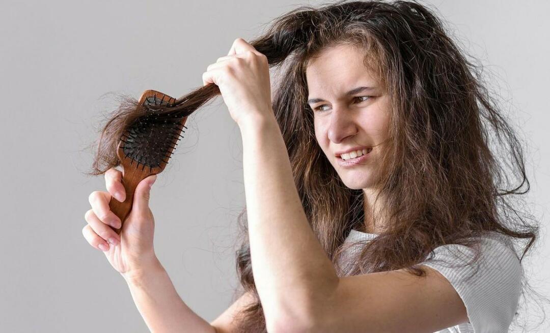 Wie entwirrt man verfilztes und verfilztes Haar?