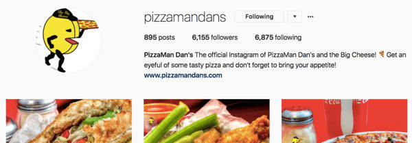 Pizzamandans Instagram-Konto ist durch konsequente Bemühungen im Laufe der Zeit gewachsen.