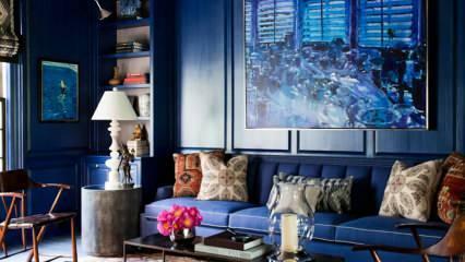 Wie verwendet man Blau im Wohn- und Schlafzimmer?