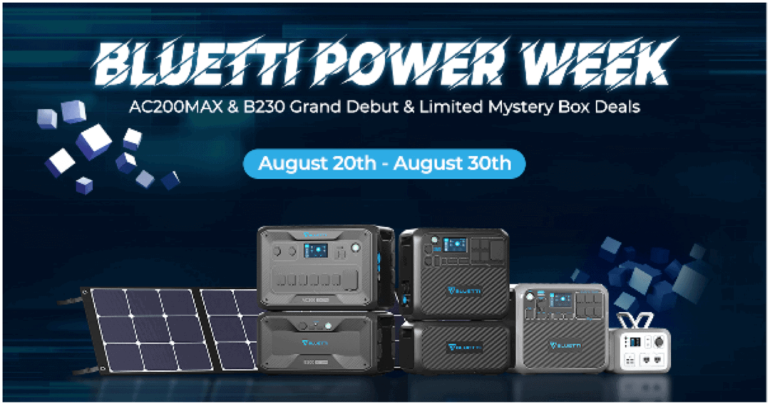BLUETTI Power Week: Die neuesten Produkte können bestellt werden und erhalten Rabatte