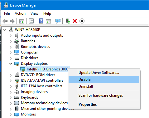 Windows 10 im abgesicherten Modus von dev-manager