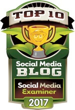 Social Media Prüfer Top 10 Social Media Blog 2017 Abzeichen