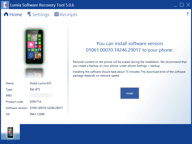 Lumia Recovery Tool Windows 10 für Handys