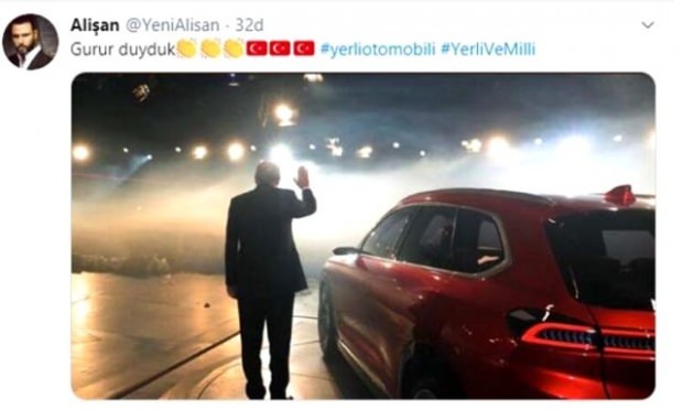 Das inländische Carsharing von Präsident Erdogan hat die sozialen Medien erschüttert! Erhöhung der Anzahl der Follower ...