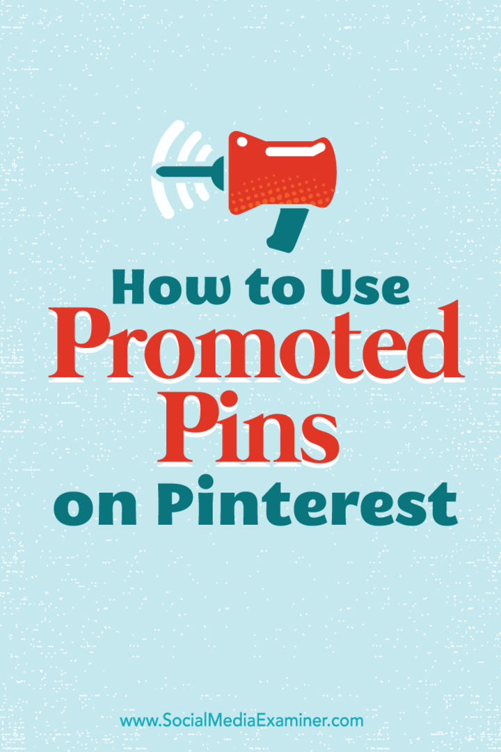So verwenden Sie gesponserte Pins auf Pinterest: Social Media Examiner