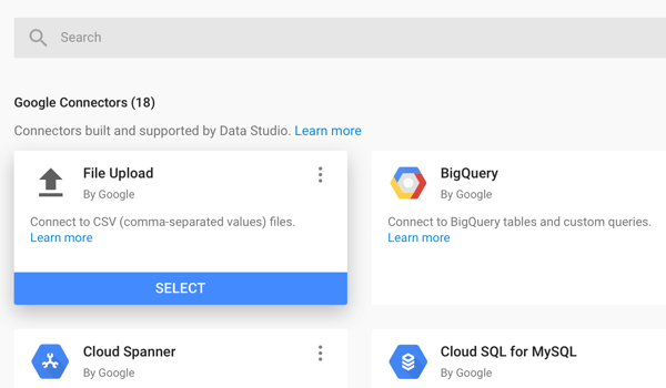 Verwenden Sie Google Data Studio, Schritt 8.