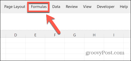 Excel-Formeln-Menü