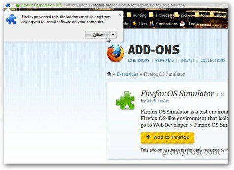 Firefox OS zu ff hinzufügen