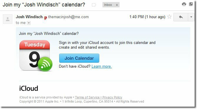 Apple iCloud: Öffentliche und private Kalender freigeben