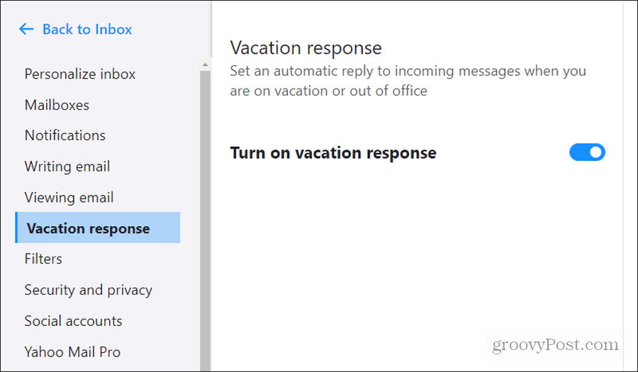 Yahoo Urlaub Antwort aktivieren
