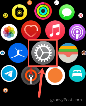 Apple Watch Einstellungen App
