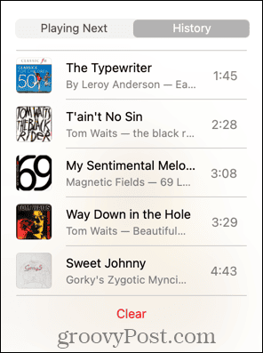 Liste der Apple-Musikgeschichten auf dem Mac
