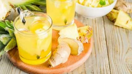 Wie macht man Limonade gegen Ödeme? Detox-Rezept zur Ödemlinderung mit Ananas! Entlastendes Detox-Rezept