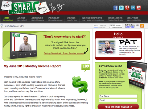 intelligente Homepage für passives Einkommen
