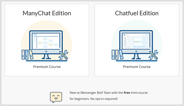 Dana Tran bietet auf ihrer Website Bot-Kurse für ManyChat und Chatfuel an.