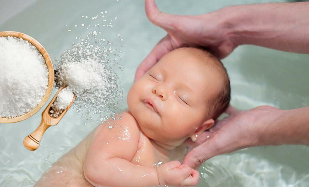 Ist es schädlich, Babys mit Salz zu baden? Woher kommt der Brauch, Neugeborene zu salzen?