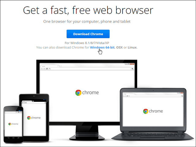 Google Chrome 64-Bit jetzt für Windows 7 und höher verfügbar