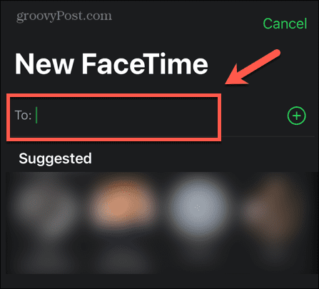 neuer Facetime-Kontakt