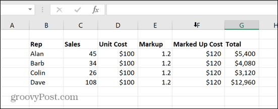 excel sichtbare spalten