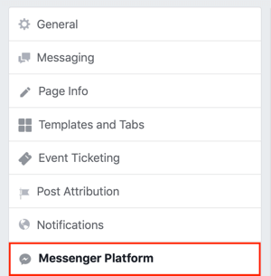 Senden Sie an Facebook Messenger Discover Tab, Schritt 1.