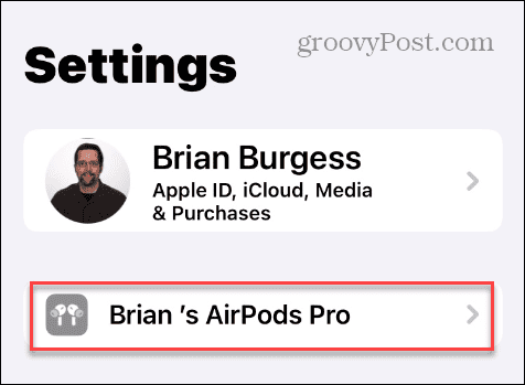 Airpods Pro-Einstellungs-App