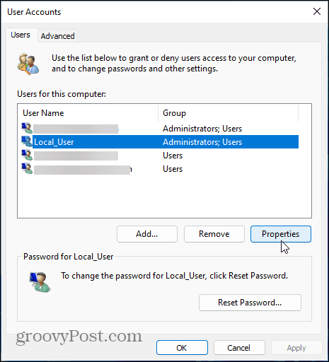 Benutzerkonten Windows 11
