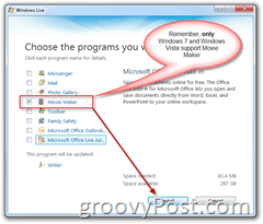 Windows Live Essentials - Movie Maker-Installation