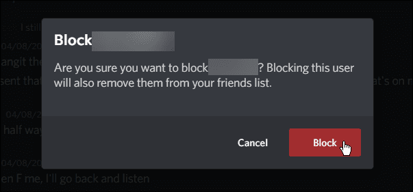 Blockbenutzer überprüfen