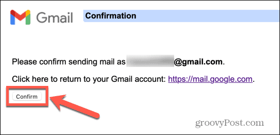 Google Mail-Alias ​​bestätigen