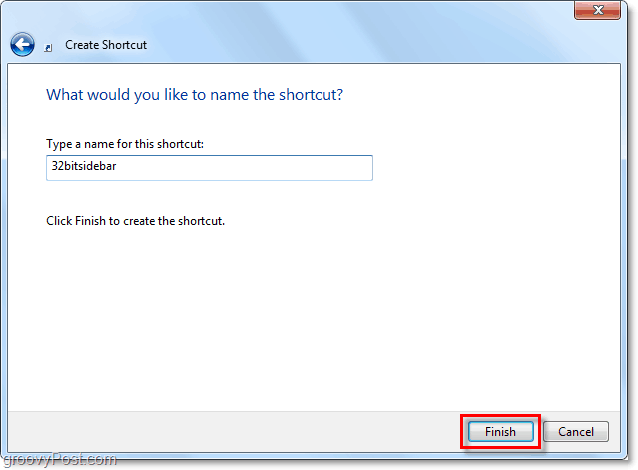 Nennen Sie eine Verknüpfung in Windows 7