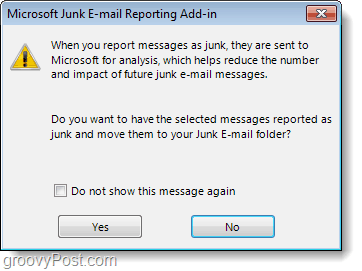Add-In-Outlook für Junk-E-Mail-Berichte