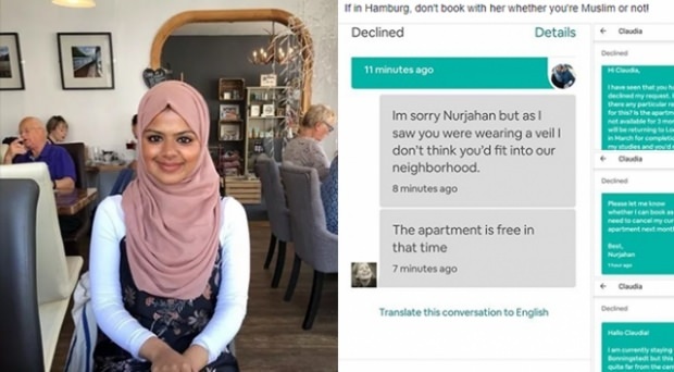 Sie haben dem Studenten wegen Hijab kein Haus vermietet.