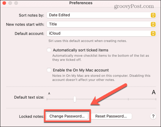 mac passwort ändern
