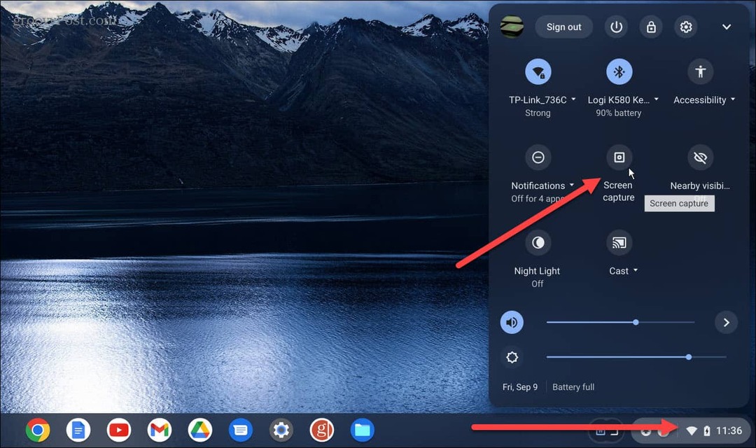 Bildschirmaufnahme auf Chromebook