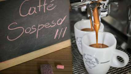 Was bedeutet Kaffee hängen? Caffé Sospeso: die neapolitanische Tradition, Kaffee aufzuhängen